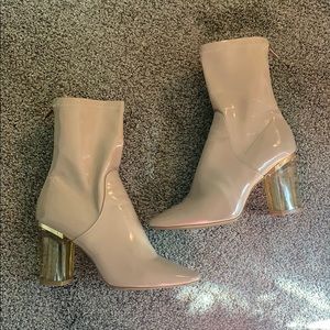 Public Desire Lucite Heel Booties